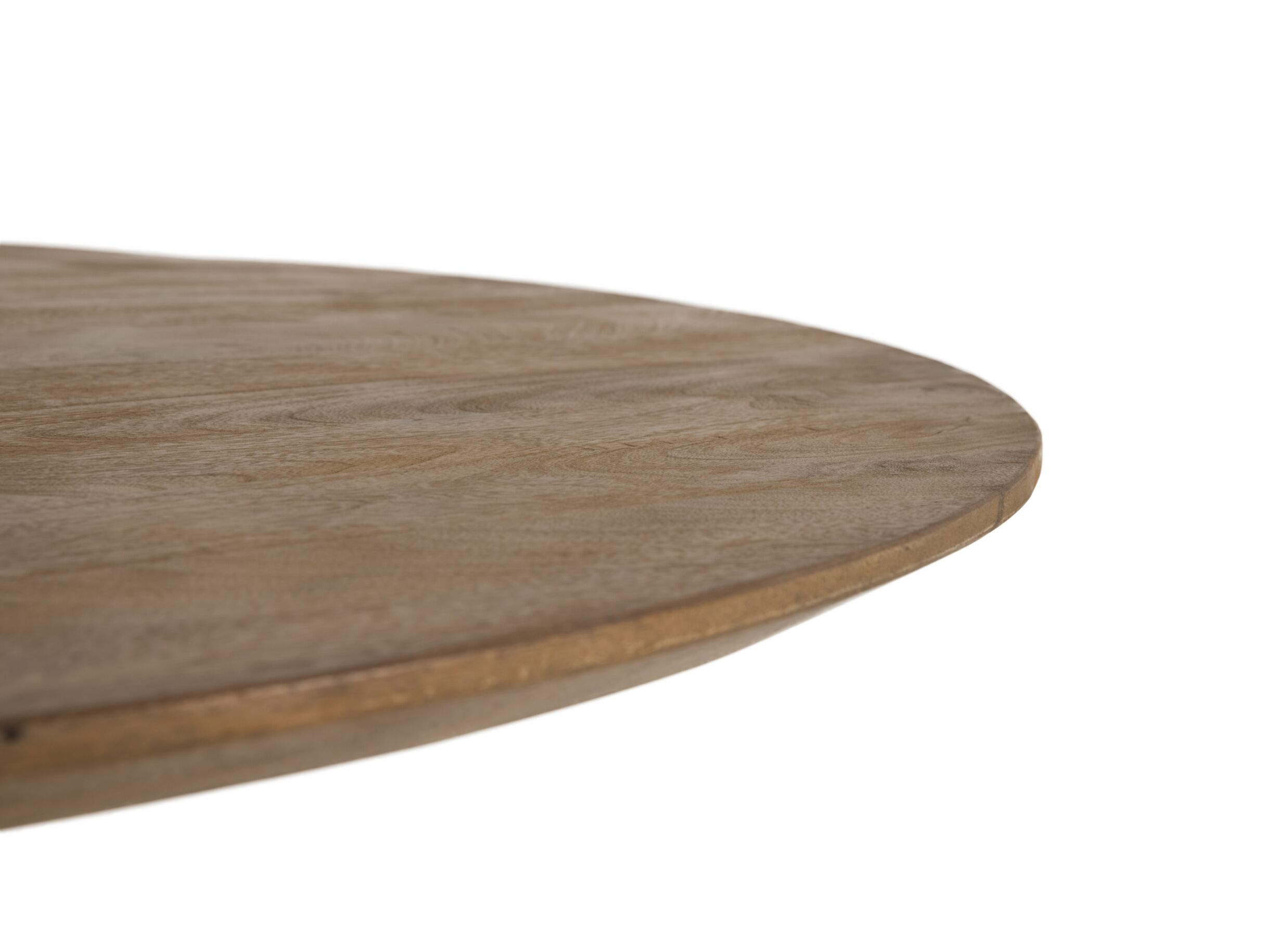 Detail - Table ronde Stromboli Ø120cm - manguier massif - naturel