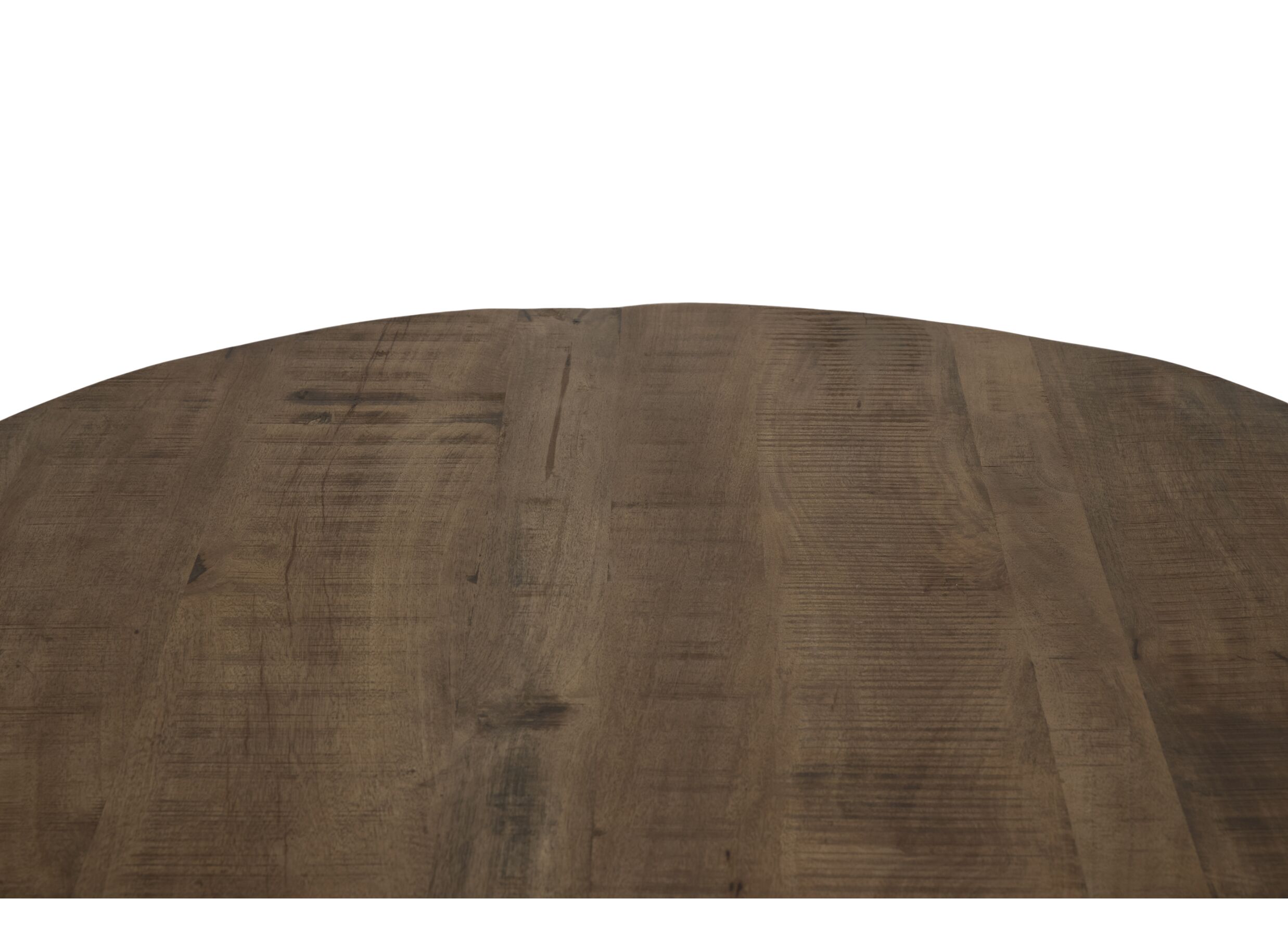 Detail - Table ronde Solid Ø130cm - manguier massif - noyer