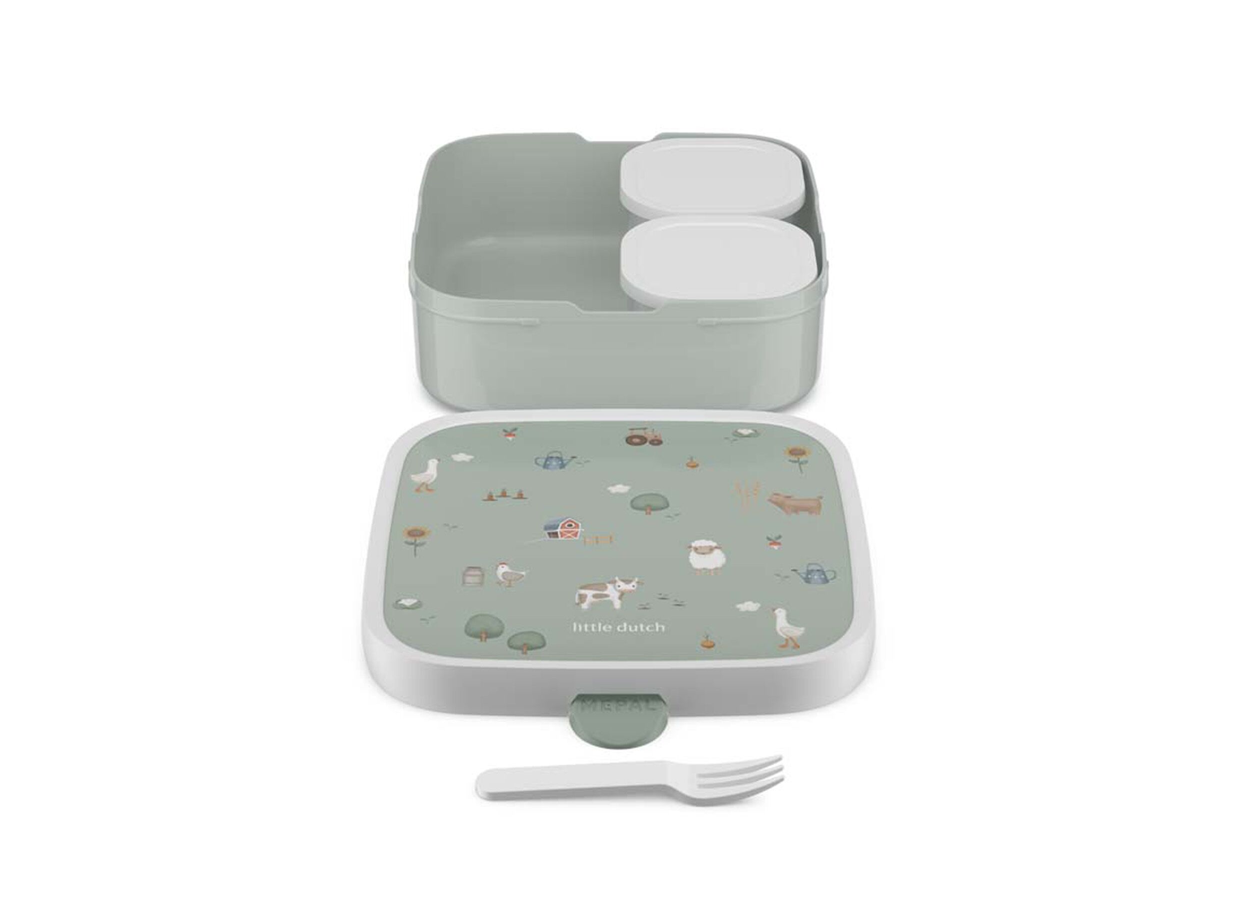 Disposition - Lunch box Bento grand Campus 1250ml - plastique - little farm