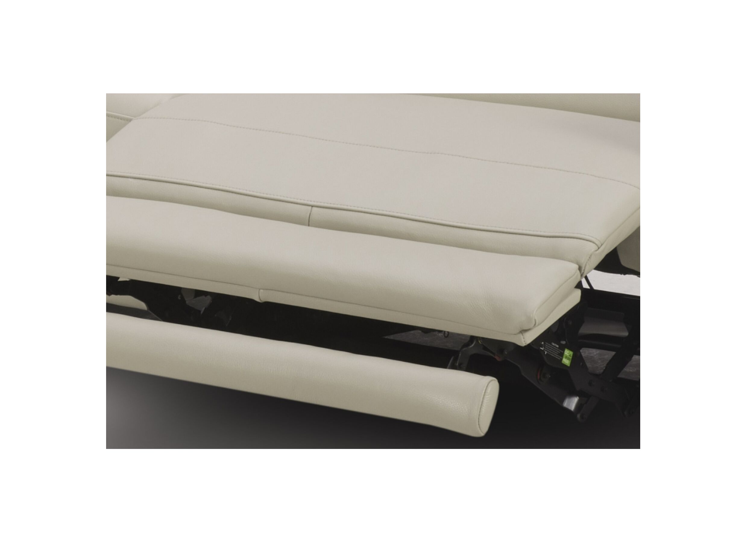 Detailfoto - Hoeksalon Nyx 322x257cm - leder - lichtgrijs met relax