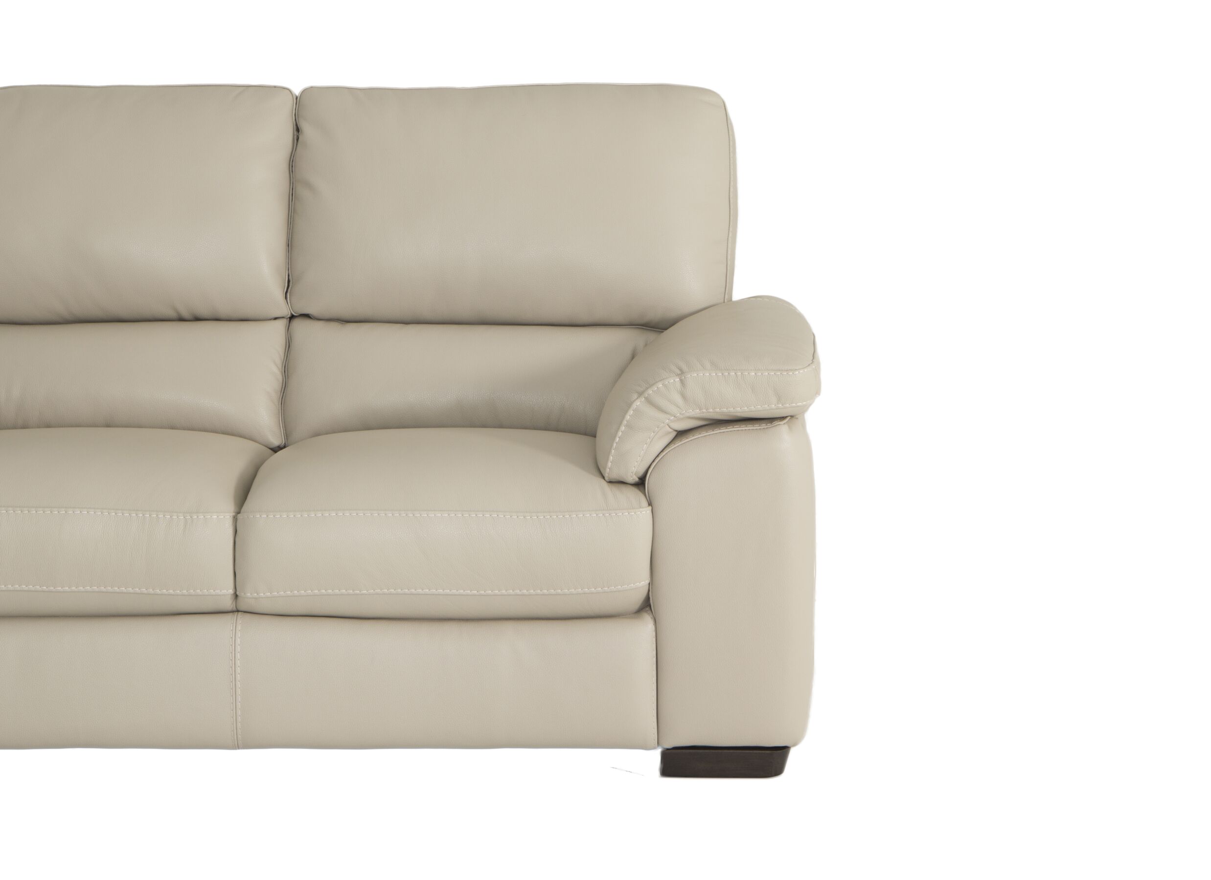 5+2+1 places cuir beige - Canapé Aventi 2,5+2+1 places - cuir - gris