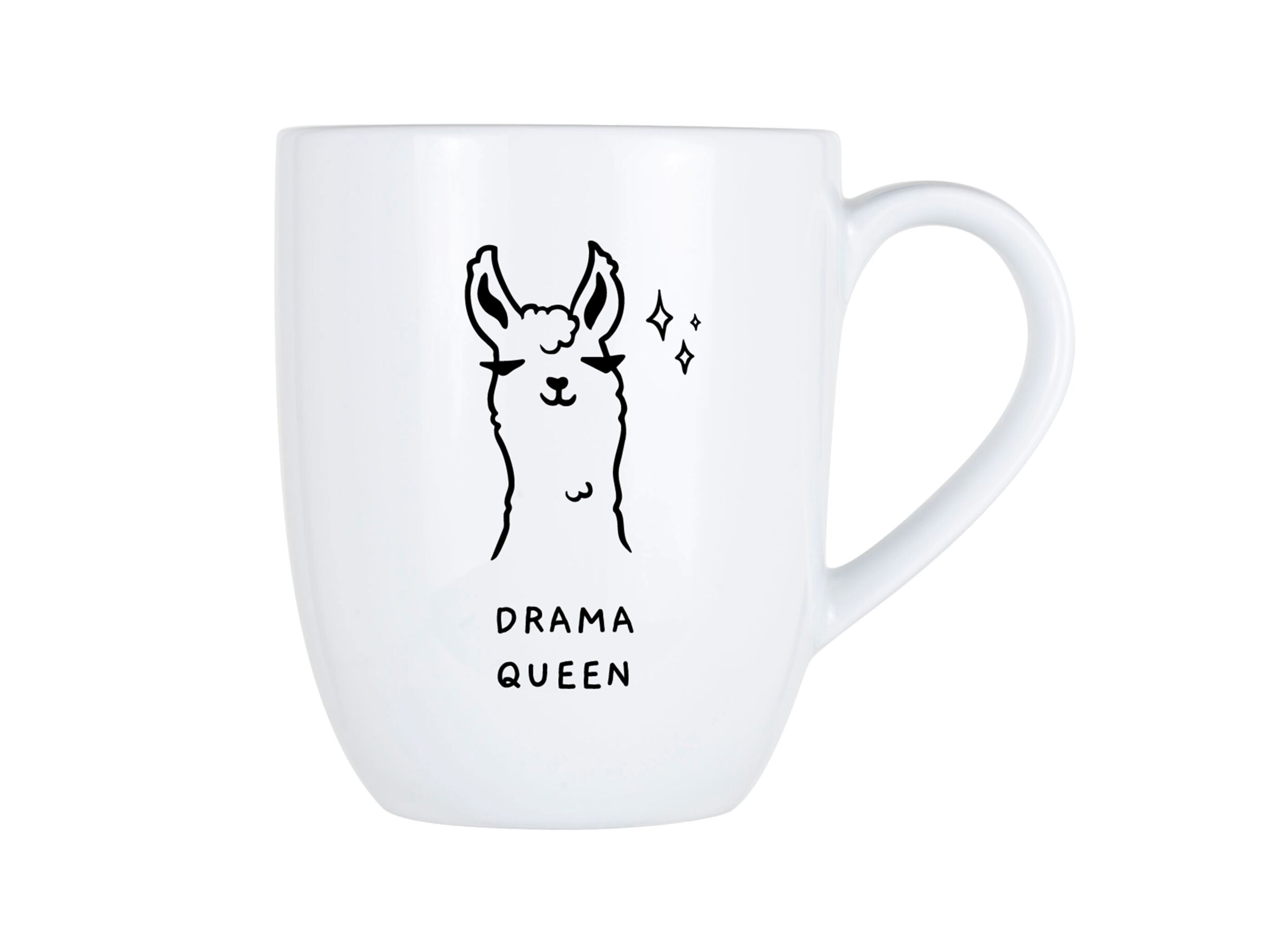Hoofdfoto - Mok Cosy Drama Queen 53cl - porselein - wit