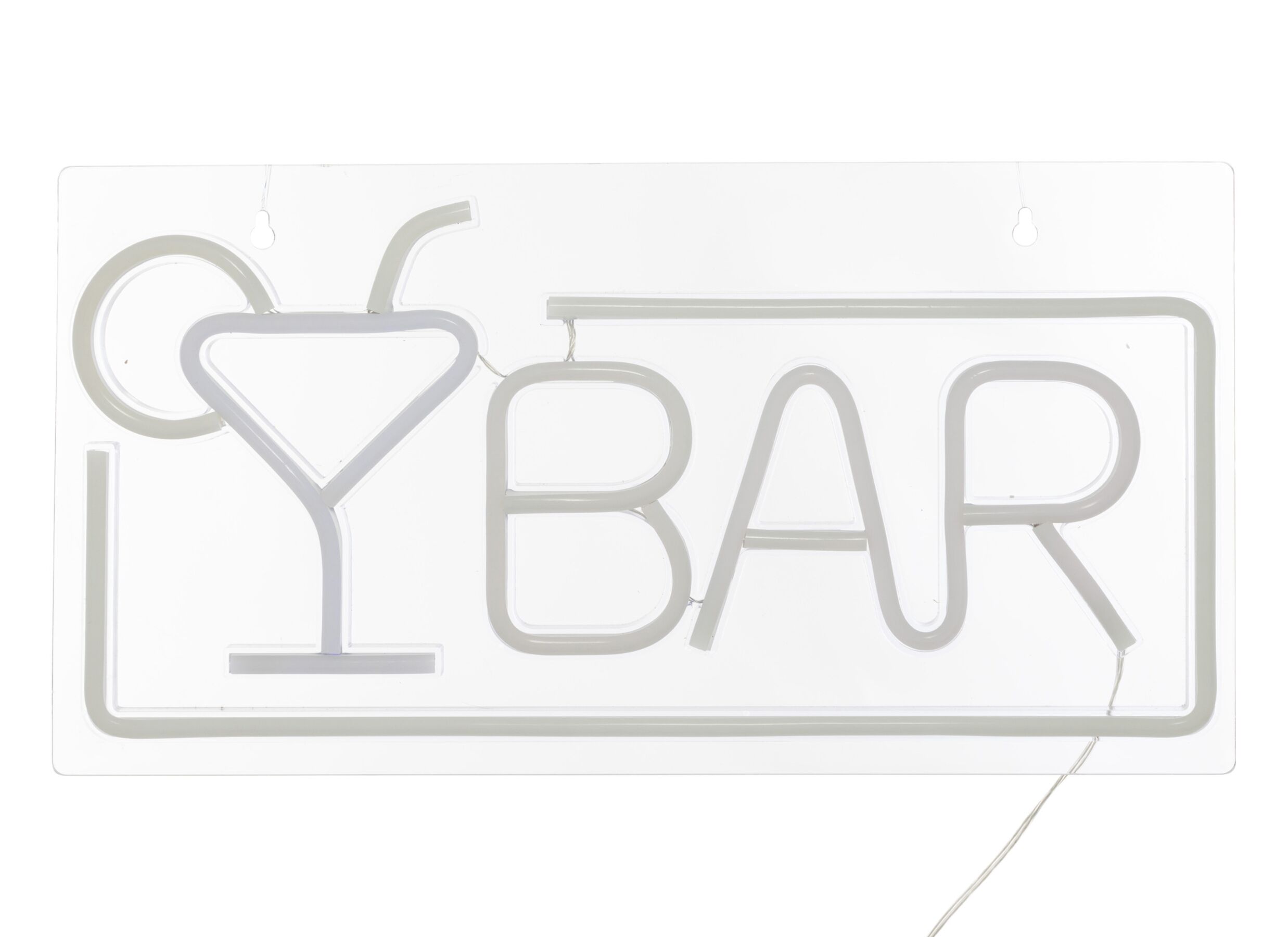 Overzichtsfoto - Ledlamp Neon Bar 42x22cm - kunststof - multicolor