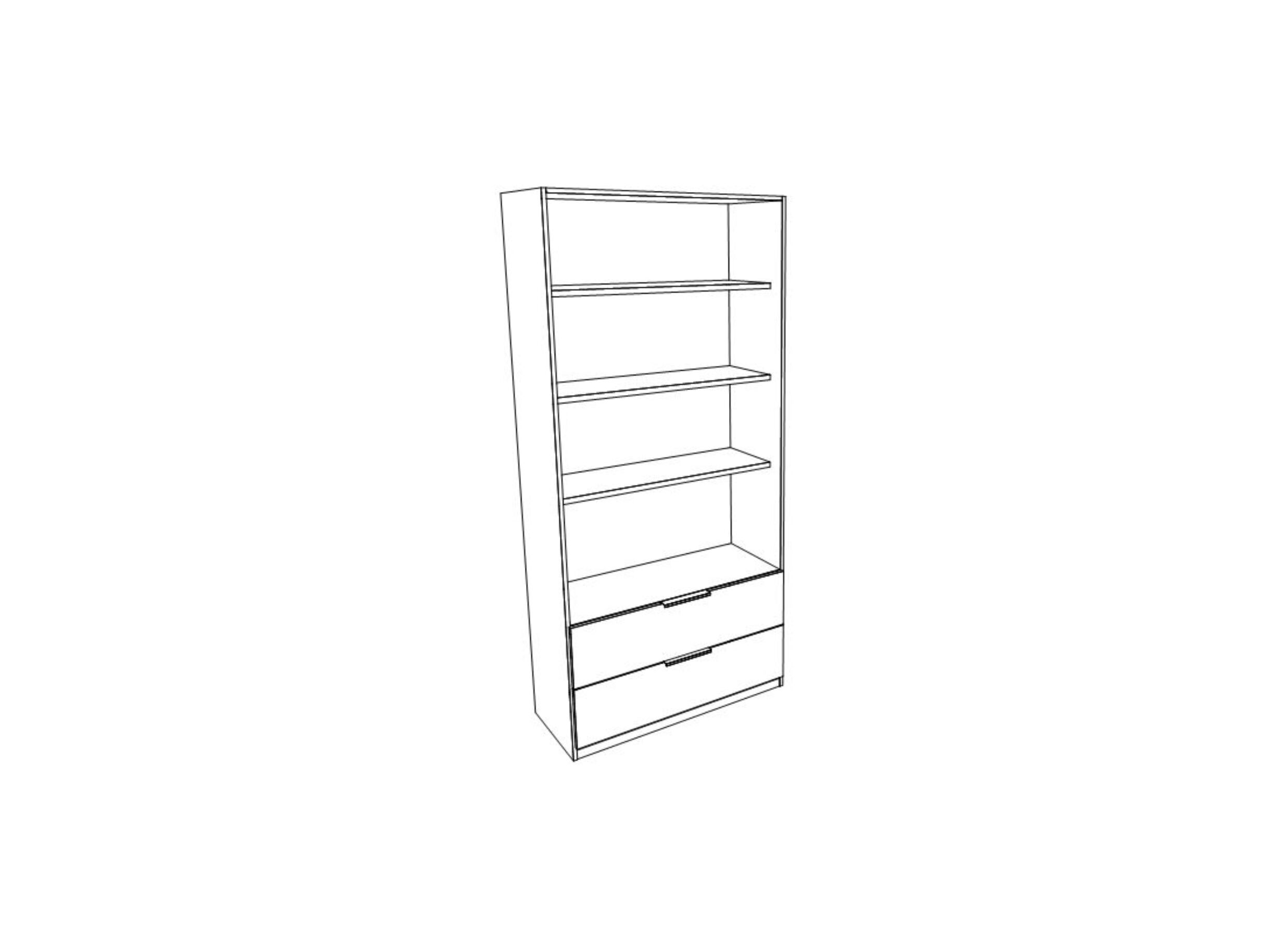Opbergkast Image 7 80cm - melamine - honing eik