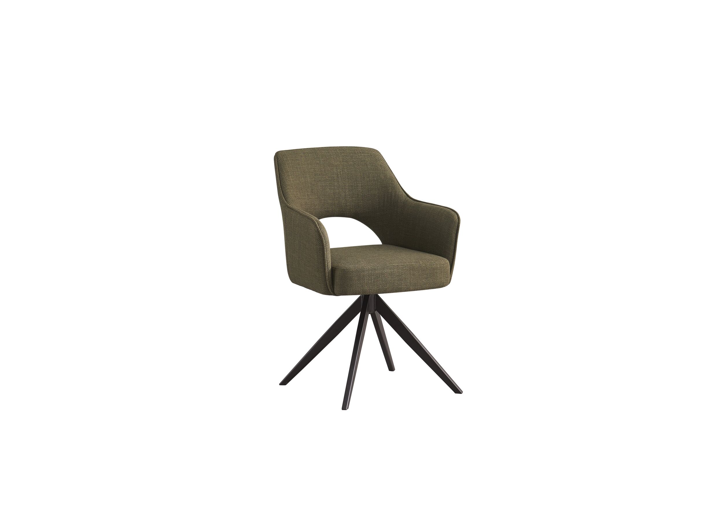 Draaistoel Mesa 55x48x84cm - stof - groen