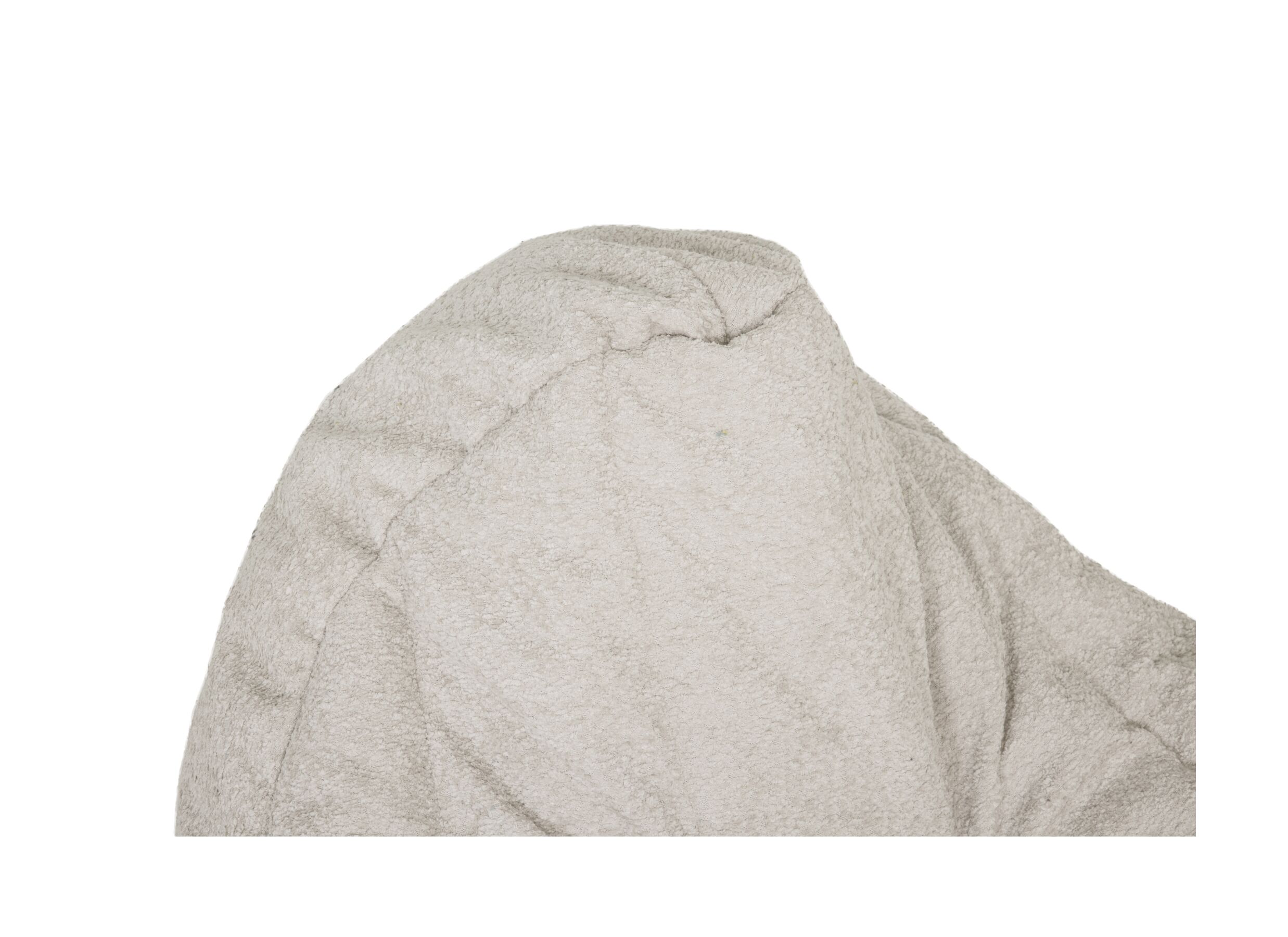 Detail - Pouf poire Rimo Coral tissu - beige