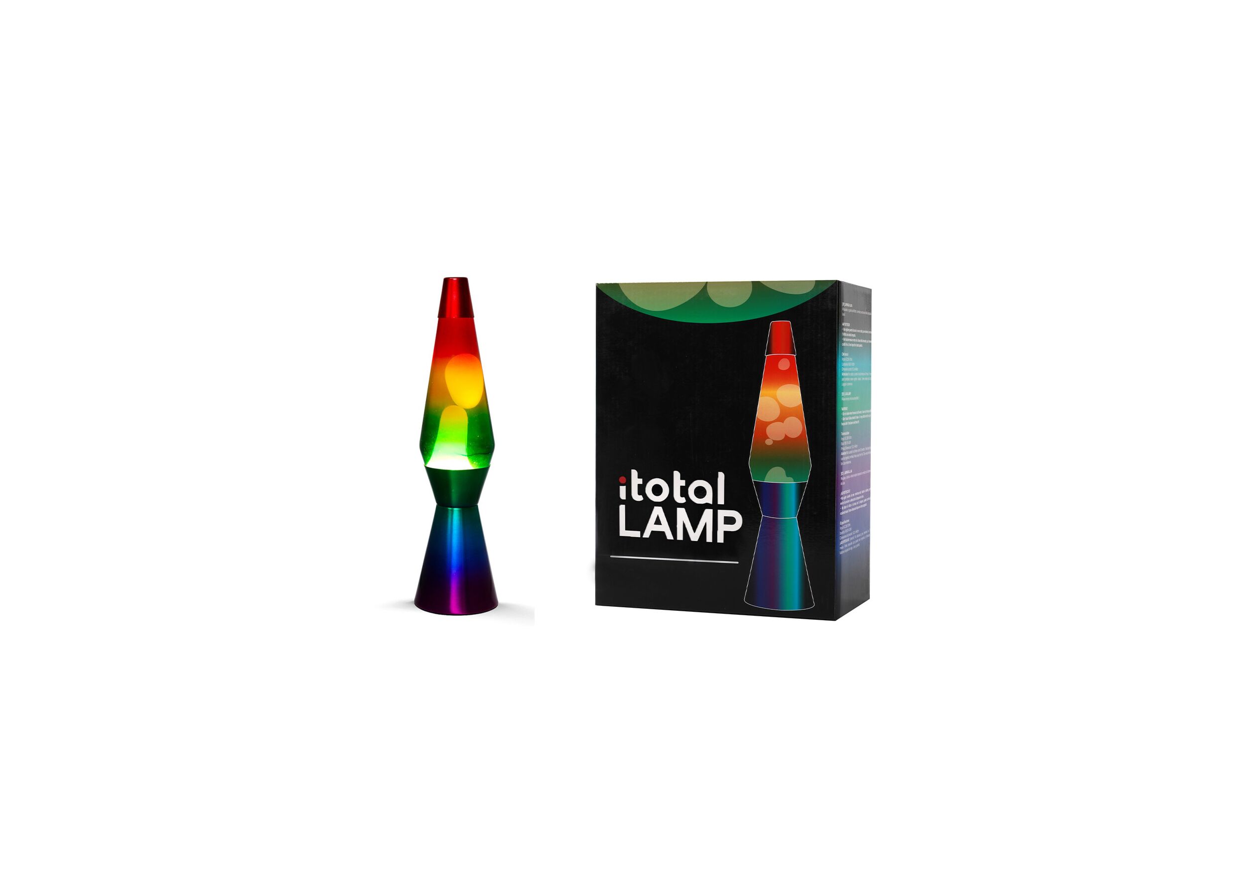 Lampe à lave Rainbow E14 H36cm - Lampe à lave Rainbow E14 H36cm