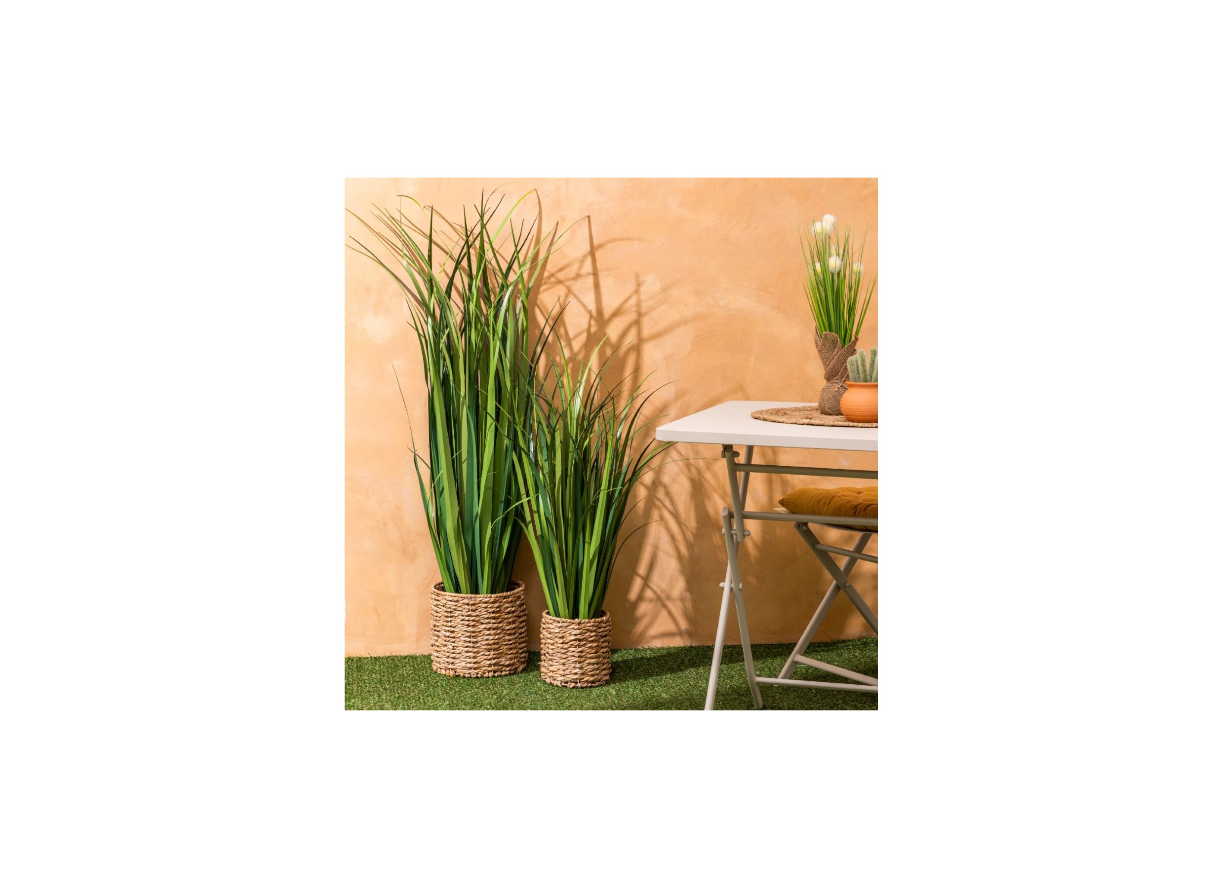 Foto ambiance - Plante artificielle Zya H122cm - plastique - vert/brun