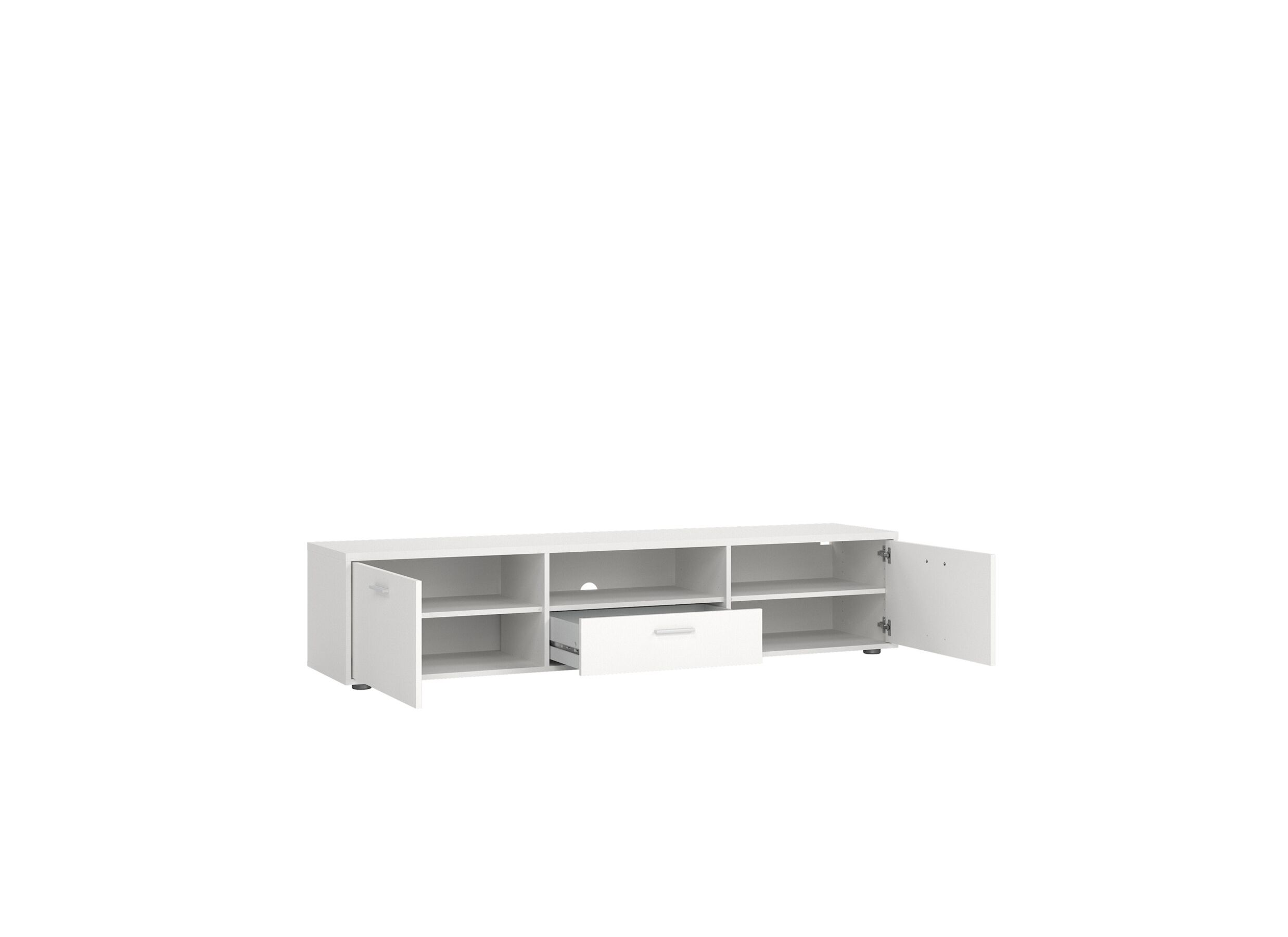 Disposition - Meuble TV Media blanc 177cm