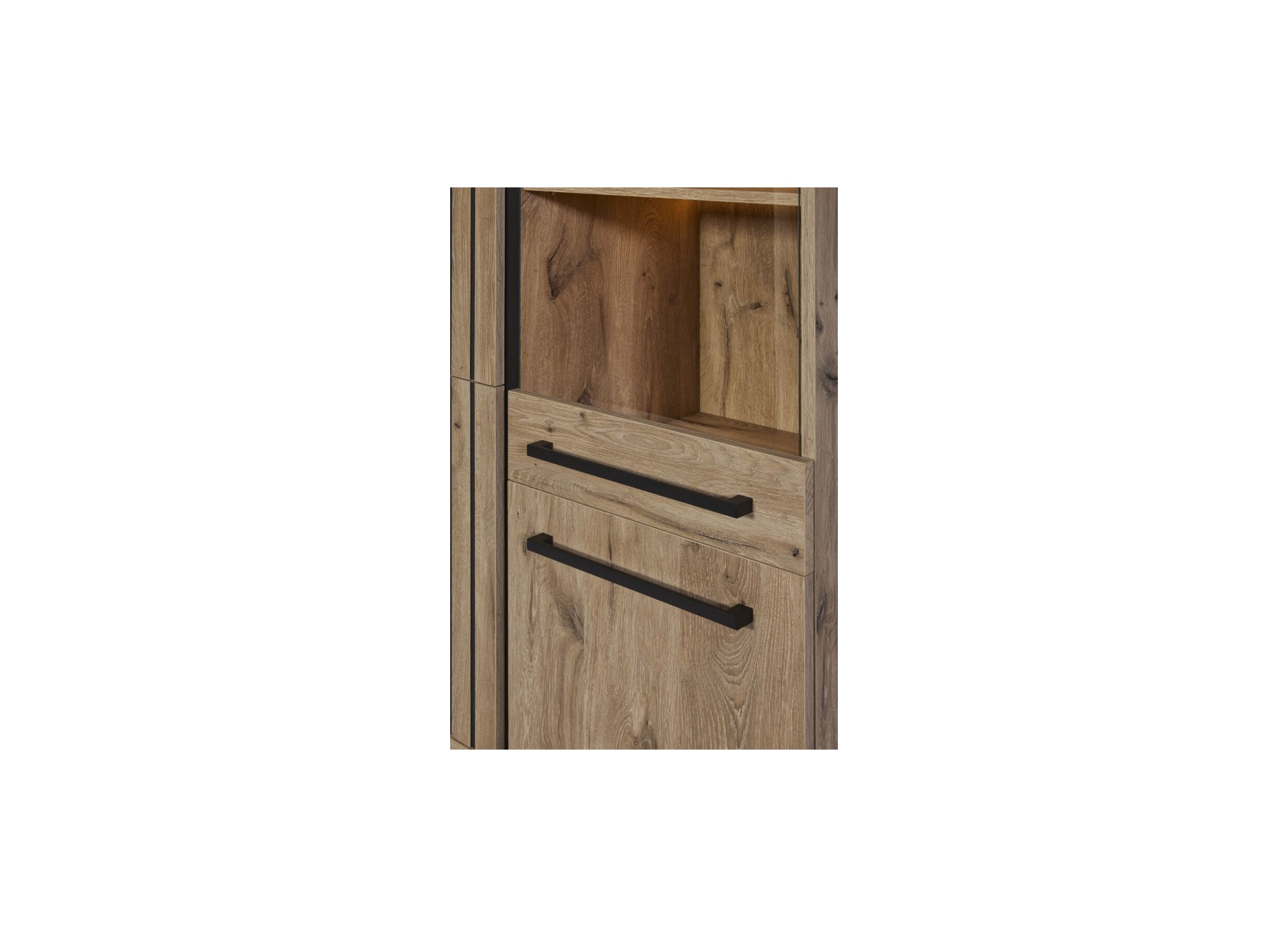 Detail - Meuble Bar Tim 109cm - MDF - canyon oak