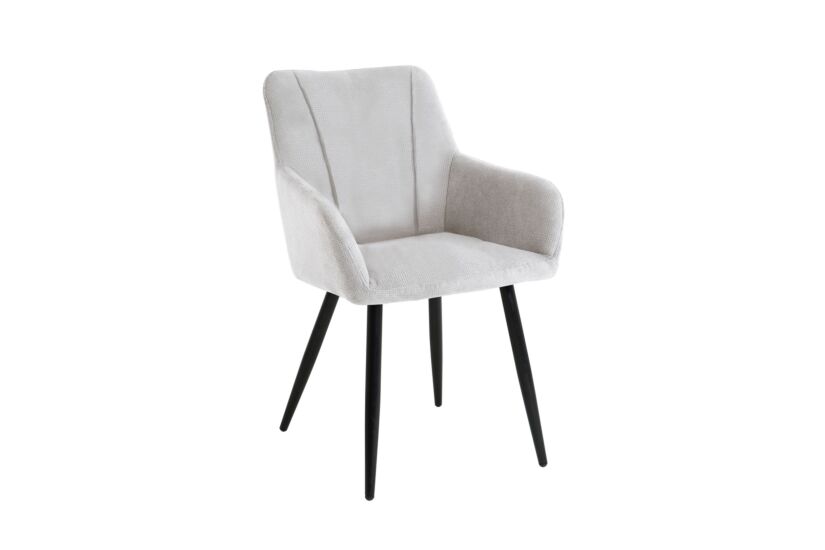 Chaise Sallie tissu gris clair Chaises De Salle à Manger a meubles