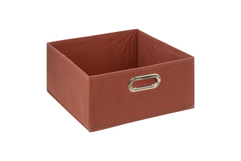 Boite de rangement 31x31x15cm terracotta a meubles