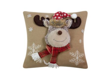 Kussen Knitted Rudolf 40x40cm - polyester - beige