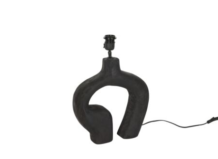 Lampenvoet E27 H30cm - hout - metaal