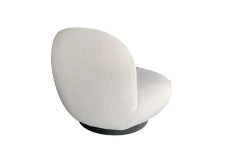 Overzichtsfoto - Draaifauteuil Criollo 91x95x71cm - bouclé - wit