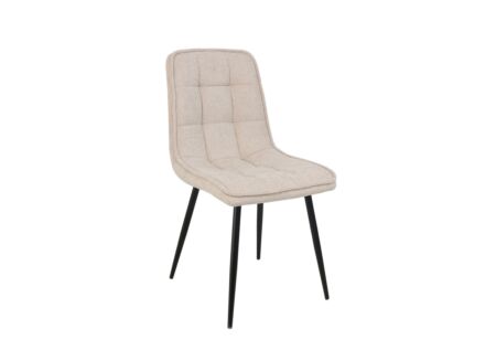 Stoel Aqaba 45x58x90cm - stof - beige