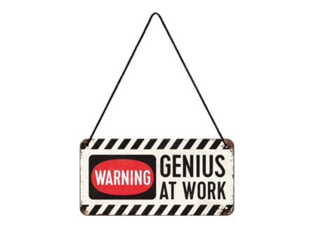 Plakkaat 10x20cm Genius