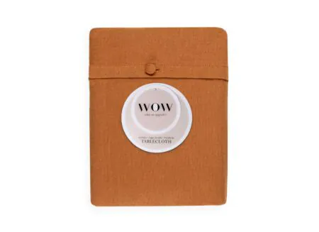 Hoofdfoto - Tafelkleed WOW Essence Henna 2pc 150x300cm - katoen & linnen - bruin