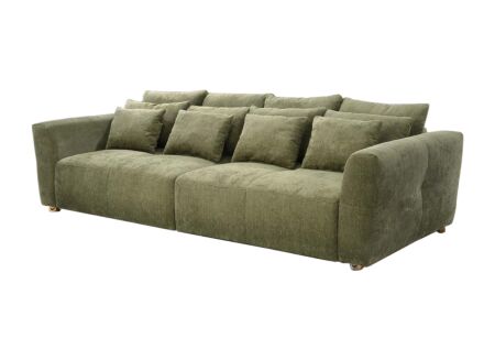 Zetel Gulliver 4-zit 298x135cm - stof - groen