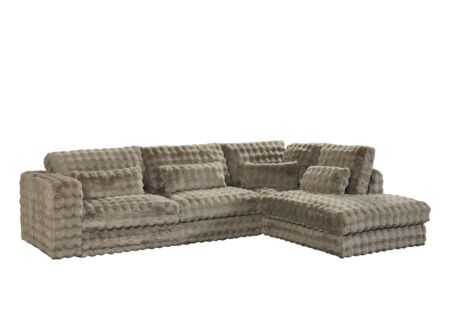 Hoeksalon Mojo 327x228cm - stof - greige