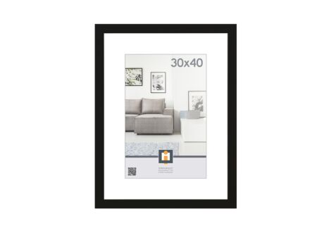 Fotokader Livorno 40x30cm - hout massief - zwart