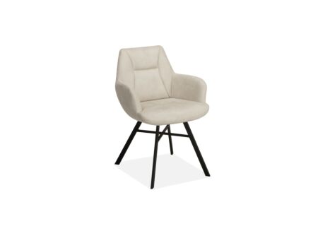 Stoel Nelson 58x63x85cm - stof - toffee
