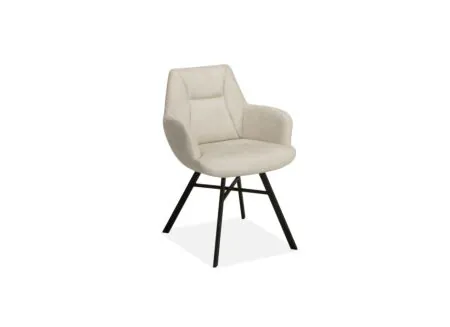 Stoel Nelson 58x63x85cm - stof - toffee