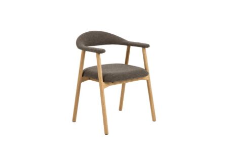 Stoel 56x54x75,5cm - bouclé - taupe