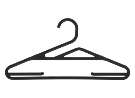 Kleerhanger Hang'up kunststof - zwart set van 5 anti slip