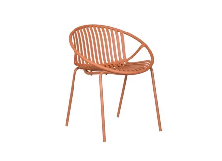 Tuinstoel Chaplin metaal - oranje
