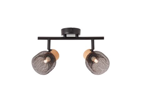 Wandspot Flaka zwart 6W