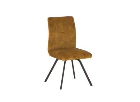 Stoel Adore 46x60x87cm - stof - goud