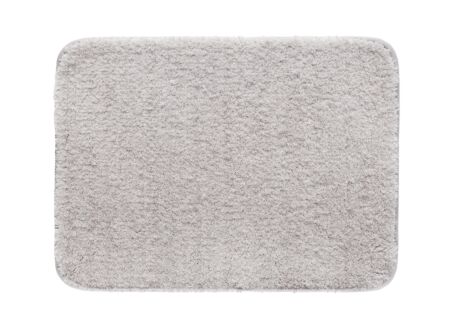 Badmat Arizona 78x50cm - polyester - lichtgrijs