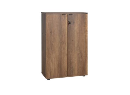 Commode Meradi 72x34x109cm - melamine - oslo walnut