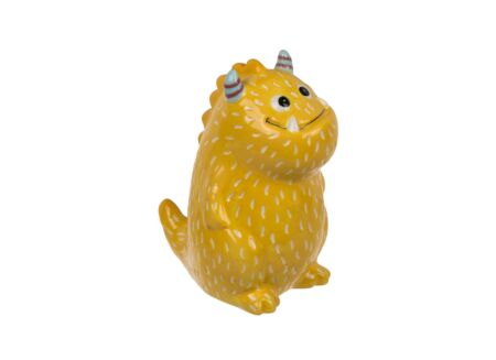 Spaarpot Yellow Monster H15cm - keramiek - geel
