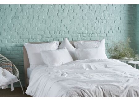 Housse de couette 260x220cm - coton - blanc