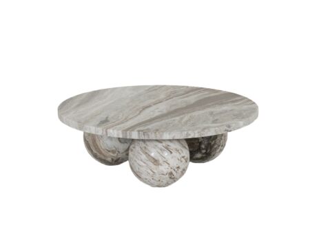 Salontafel Gulf Ø91cm - marmer - beige