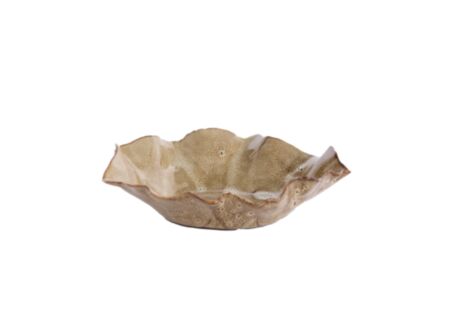 Schaal Banda 21,5x18,5x6,5cm - keramiek - bruin