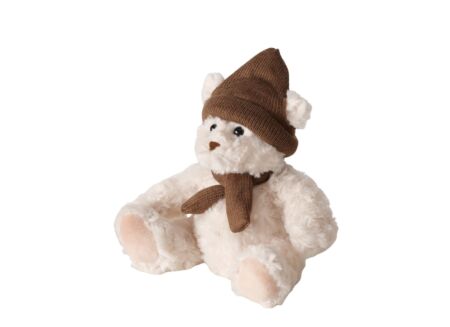Knuffel Lenny H22cm - stof - bruin/beige
