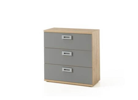 Ladekast Jules 86x44x88cm - decor - minerva eik/artis grijs