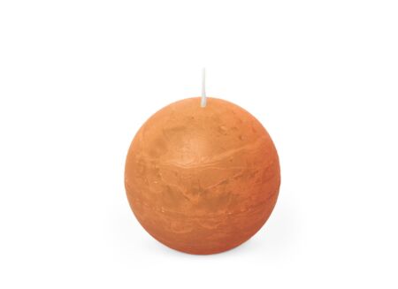 Kaars Rustiek 24u oranje