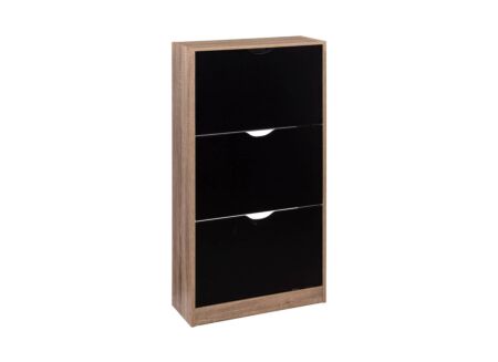 Schoenenkast Zwart 60x23,3x119,5cm