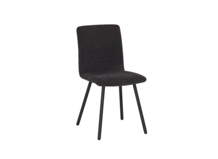 Stoel Pisa 44,5x55,5x82cm - metaal/polyestervezel -antraciet