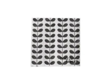 Serviette Gulvi 17x17cm zwart wit 20 stuks