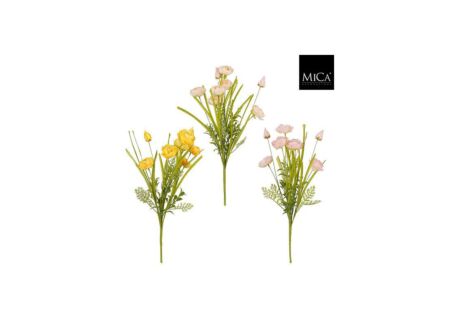 Kunstbloem Ranunculus H53cm