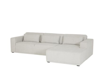 Hoeksalon Ezra 325x178cm - stof - greige