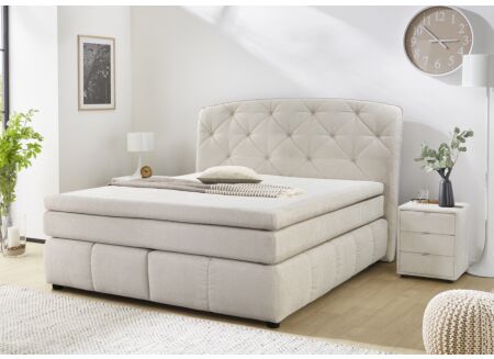 Boxspring Mila Max 180x200cm stof beige