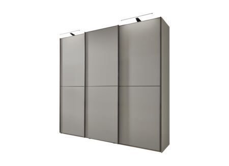 Schuifdeurkast Phoenix 250cm - decor - kiezelgrijs
