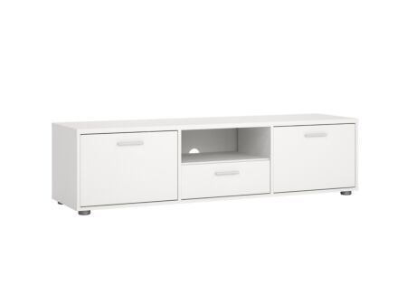 Tv-meubel Media 148cm - meubelplaat - wit