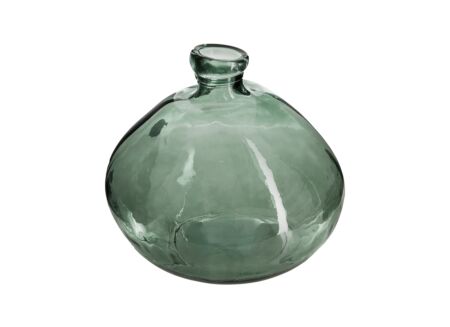 Vaas H23cm - gerecycleerd glas - groen